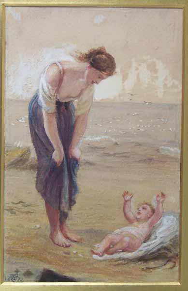 Woman and Child on the Sea-Shore